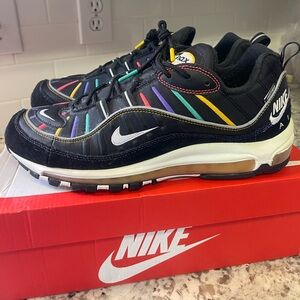 Nike Air Max 98 PRM Black / Flash Crimson